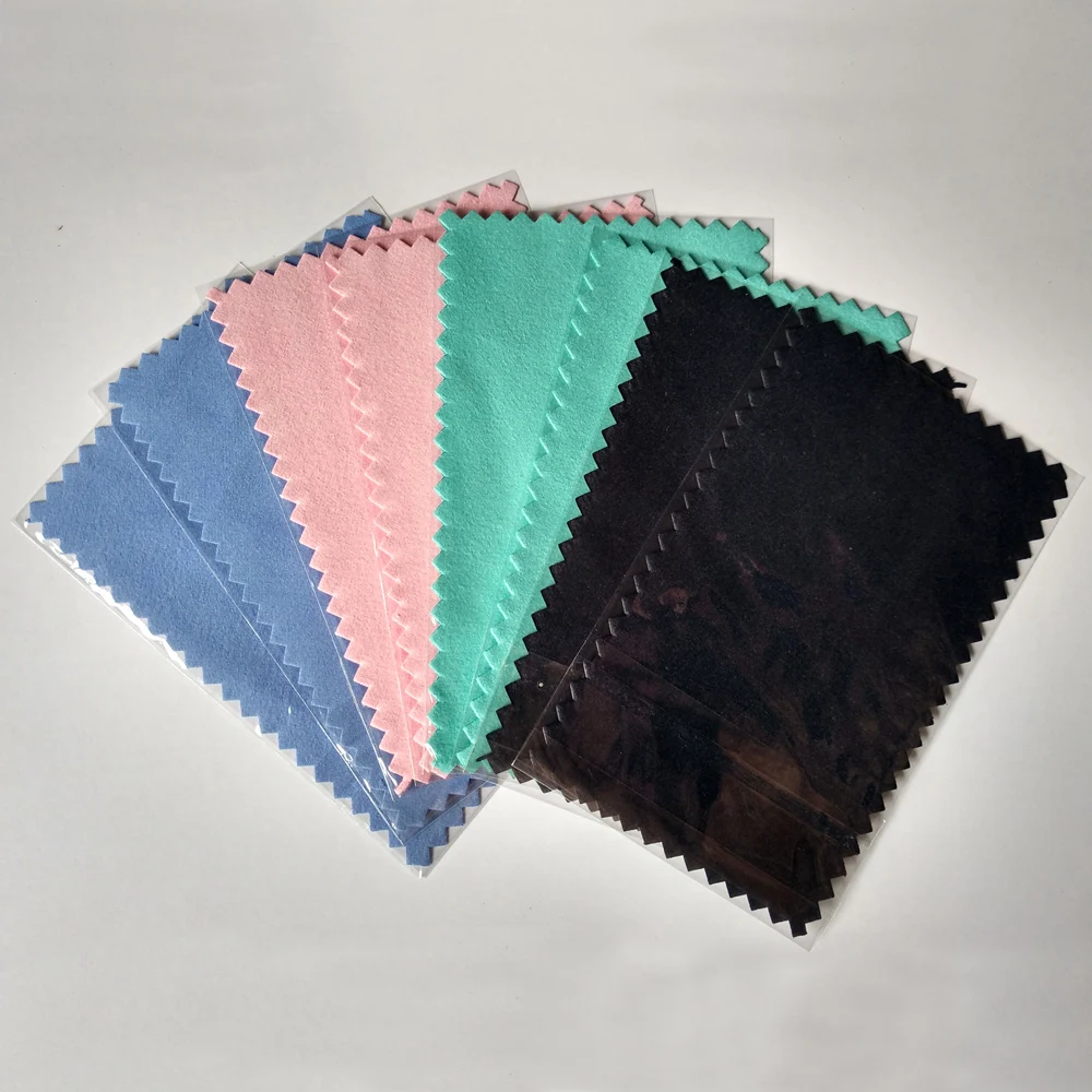

Pink New 100pcs/pack Silver Polish Cloth for silver Golden Jewelry cleaner tool Best Quality