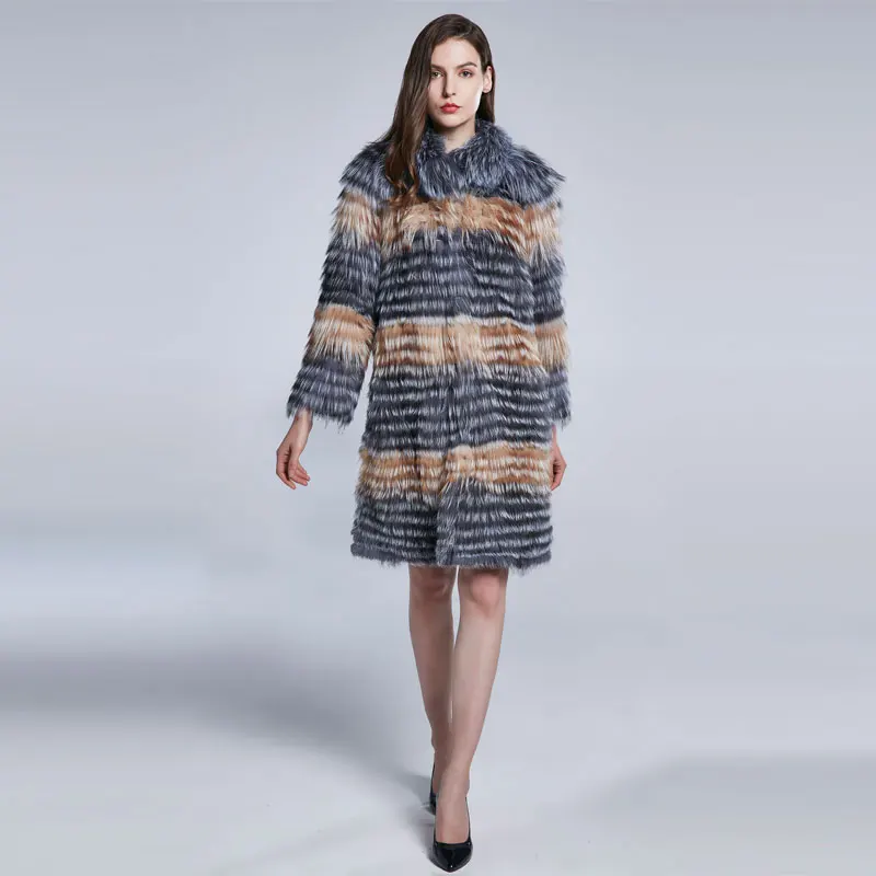 Рисунок 3 - Женское зимнее теплое пальто в полоску