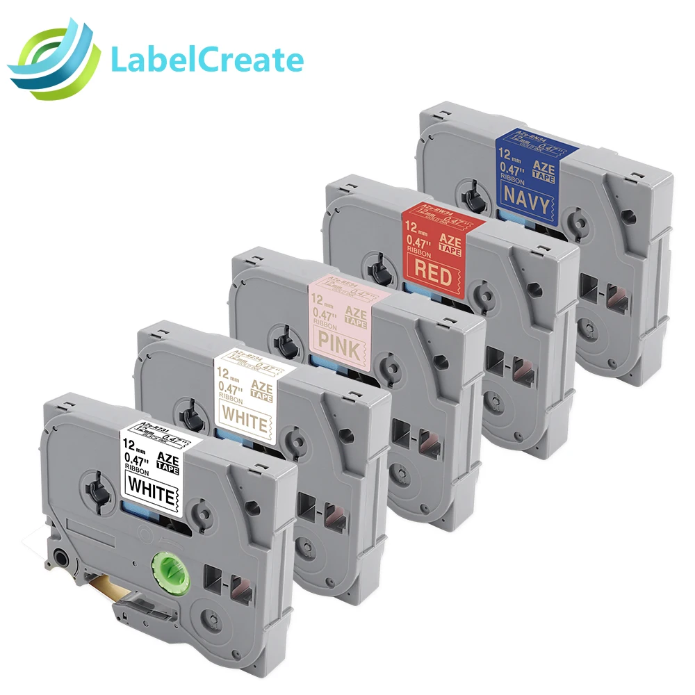 

5 Packs Compatible for Brother P-touch 12mm Satin Ribbon Tapes Label Tape TZe-R231 for Brother Label Maker P touch Label Printer