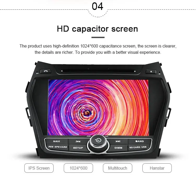 Sale JDASTON Android 9.1 Car DVD Player For Hyundai IX45/Santa fe 2012 2013 2014 Multimedia GPS Navi 2 Din Car Radio Audio Stereo 5