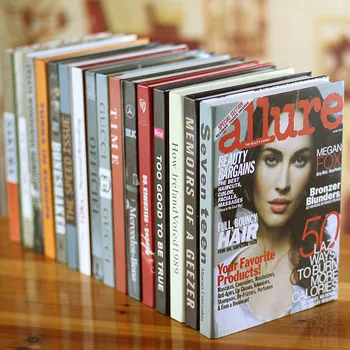 

wholesale 10pc decoration wall dies Simple modern home decoration fashion magazine series simulation book decorative books