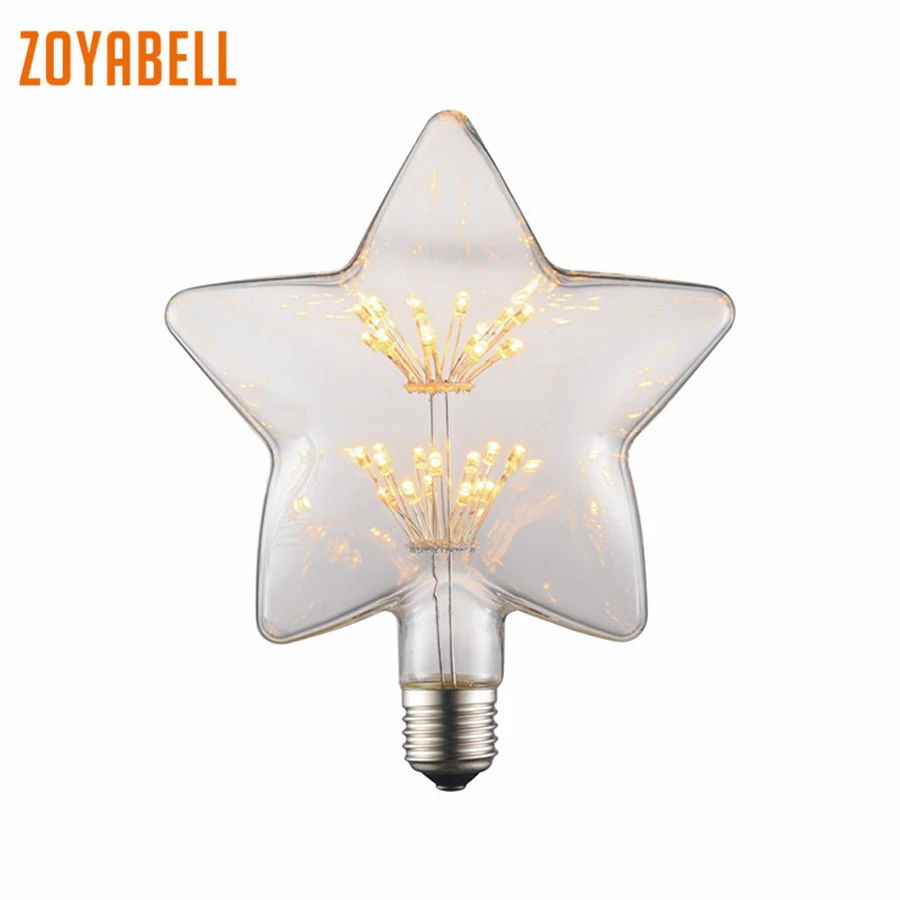

zoyabell Vintage Edison Bulb E27 Incandescent Bulbs Retro Decorative Indoor Light Edison 220V Lamp Light Edison Bulbs Retro
