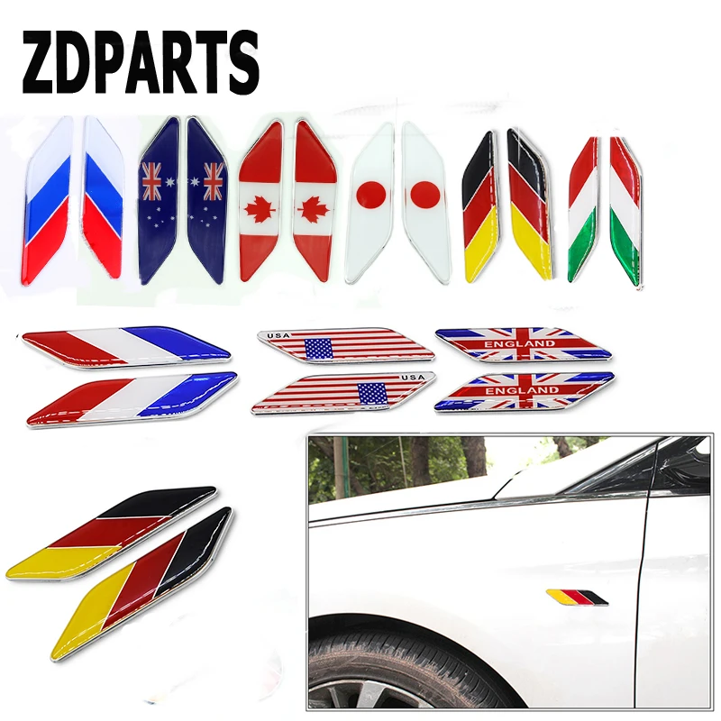 ZDPARTS 2X автостайлинг Флаг окно крыло дверь боковая наклейка для Volkswagen VW Golf 4 5 7 6 MK4