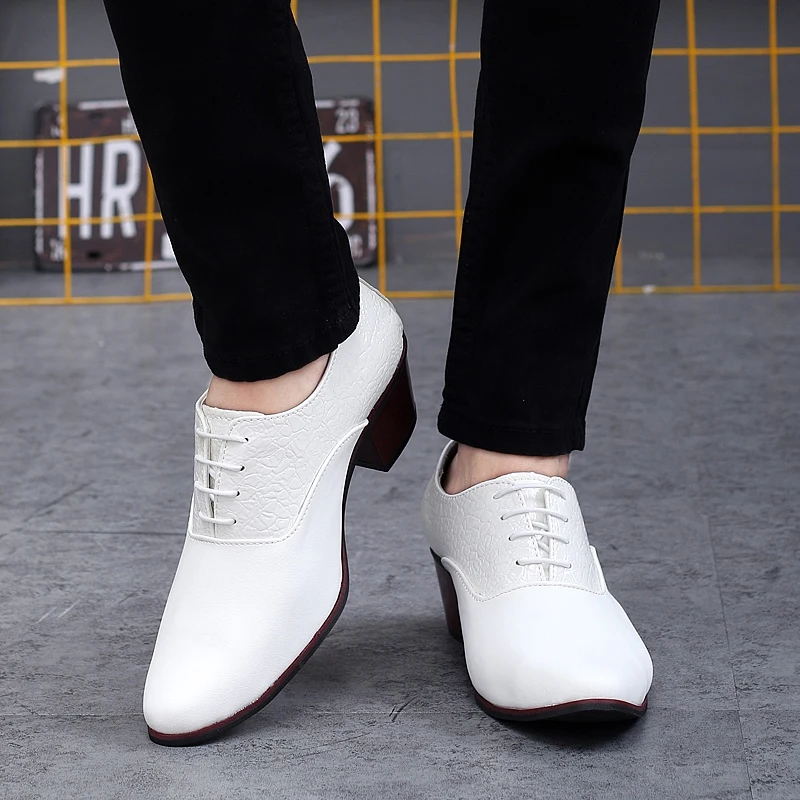 GRAM EPOS/брендовые Мужские модельные туфли-оксфорды, увеличивающие рост; Tenis Masculino; высококачественные свадебные мужские туфли из мягкой кожи на шнуровке; повседневная обувь