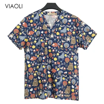 

New Arrival Hospital Medical Women Scrub Sets Dental Clinic Workwear Clothes Beauty Salon Overalls Nursing Clothing Uniform top