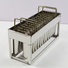 28 шт. Нержавеющая сталь мороженого на палочке плесень 75 мл 2x14 шт. острый язычок с полкой