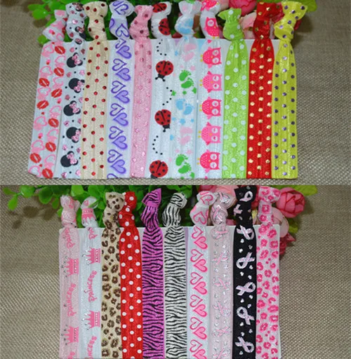 

Free Shipping Leopard grain printed Hair Bands, Ribbon Hair Ties, Women's Knotted Hair Tie 20pcs/lot