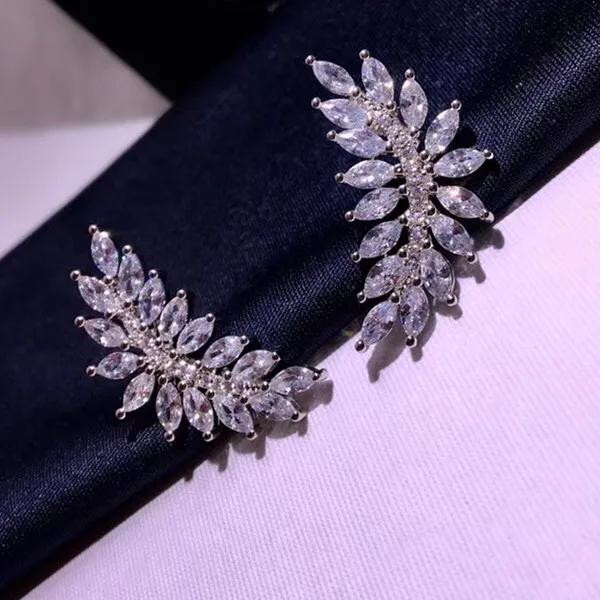Модные дизайнерские Медь Jewelry 3A кубического циркония вечерние серьги | Украшения