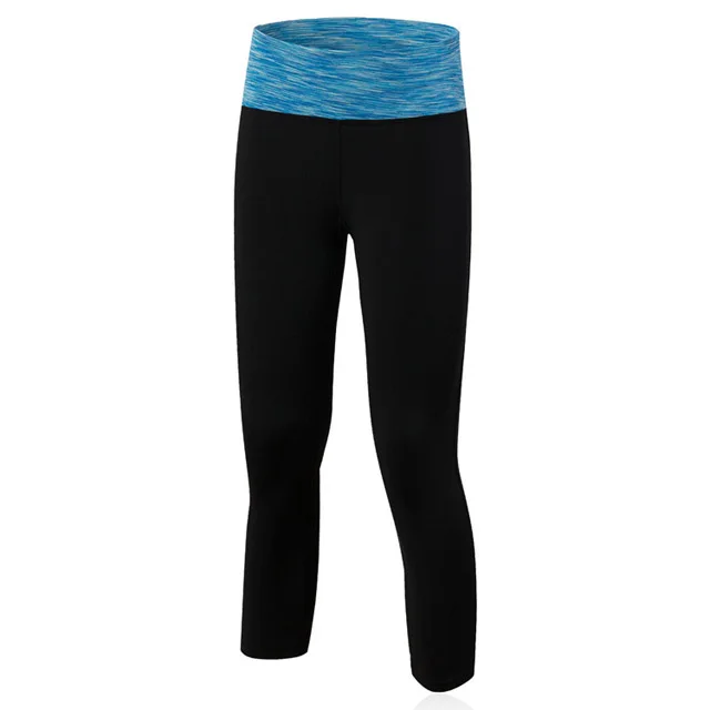 Yoloey/быстросохнущий комплект для йоги из 3 предметов, облегающий сексуальный топ для тренировок, спортивный костюм, рубашка для бега, леггинсы, штаны, спортивный бюстгальтер, женский спортивный костюм - Цвет: Blue Pants