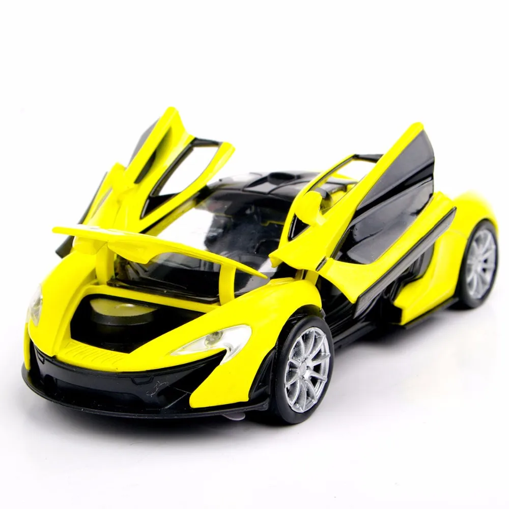 Free Shipping Collectible Car Toys 132 Yellow McLaren P1 Alloy Diecast