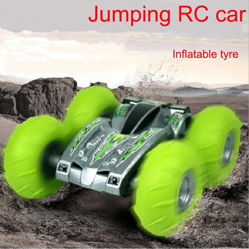 

Chiger new Rc All Terrain Stunt Racing Car 2.4GHz RC Cars Bouncing Flexible Wheels Remote Control SUV Car with Inflatable tyres