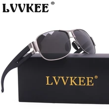 Lvvkee marca plegable gafas de sol polarizadas de calidad superior para hombre de conducción gafas de sol gafas gafas de sol masculino polaroid lente uv400