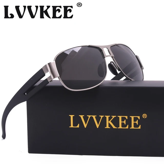 

LVVKEE Brand Top quality polarized folding Sunglasses Mens driving Sun Glasses gafas oculos De Sol masculino Polaroid Lens UV400