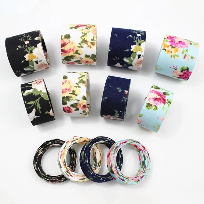 

5Meter/Lot 10 25 40mm Japanese Korea Style Flower Ribbon Floral Printed Fabric Layering DIY Bow Webbing Craft Accessory Material