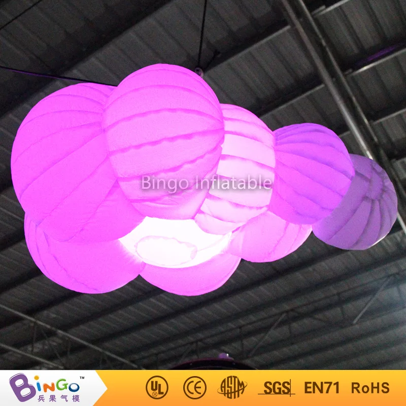 led lighting inflatable cloud party hanging decoration 1.6meters lighting decoration Light-Up Toys