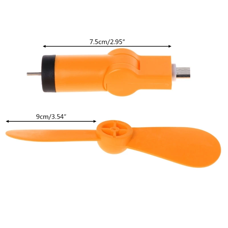180 Вращающийся Micro USB вентилятор охлаждения для samsung Xiaomi Huawei Android телефон