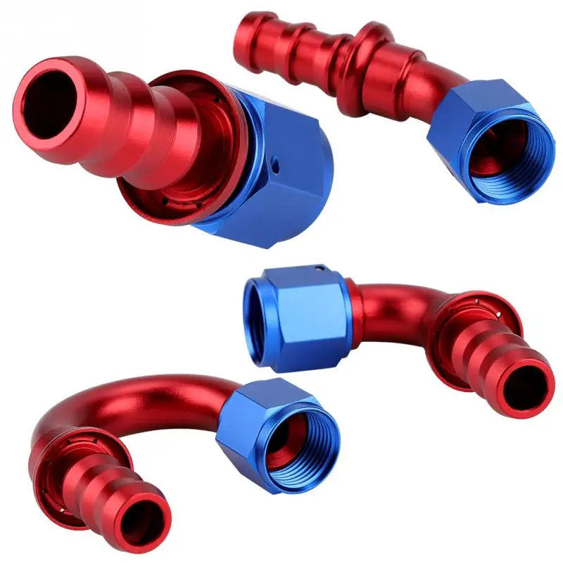 

AN10 Straight 0 45 90 180 Degree Push On Twist Lock Oil Gas Fuel Line Hose End Male Fitting Car Accessories