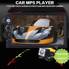 Camera!!! 2 Din Car Radio Player 7” HD Touch Screen Bluetooth Stereo Radio FM/MP4/MP5/Audio/Video/USB Auto Electronics In Dash