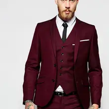 Новое поступление жених мужские остроконечные лацканы свадебные костюмы для мужчин двубортные костюмы смокинги для мужчин жених свадебные костюмы 4 шт