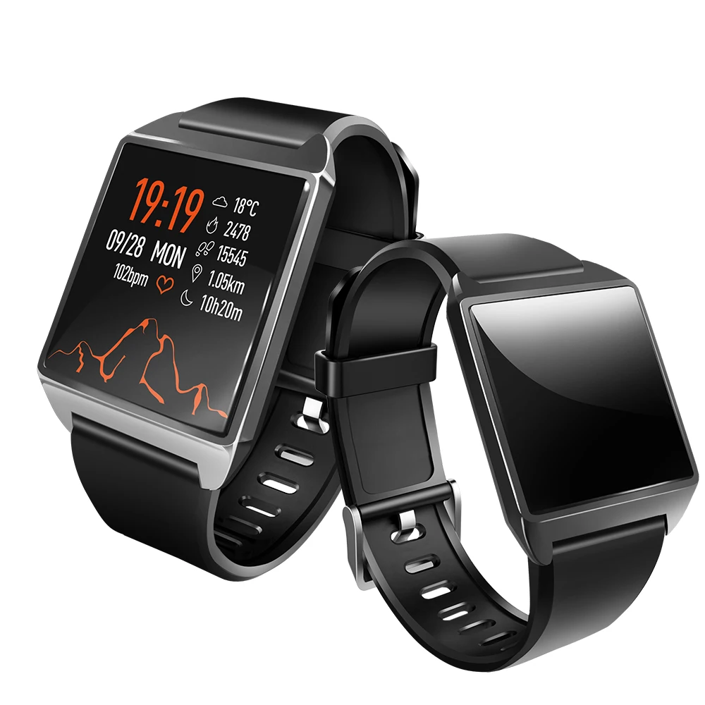 Timethinker W2 IP68 водонепроницаемый смарт часы браслет AGPS Шагомер Bluetooth Smartwatch кровяное