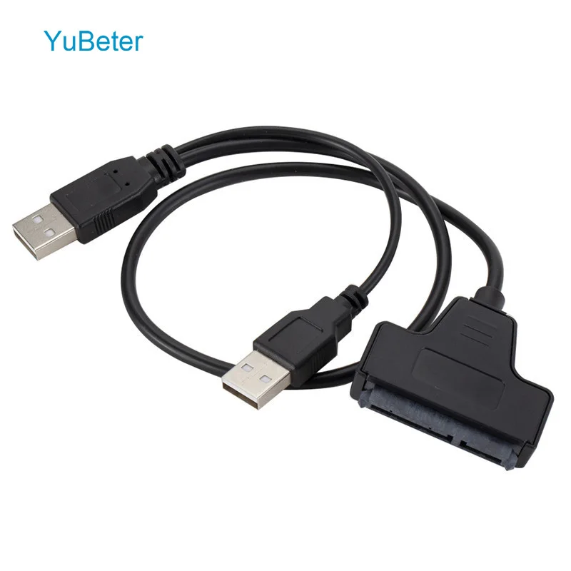 

YuBeter USB 2.0 to SATA 7+15 Pin Cable Adapter For 2.5 inch HDD Laptop Notebook Hard Disk Drive Backward Compatible With USB 1.1