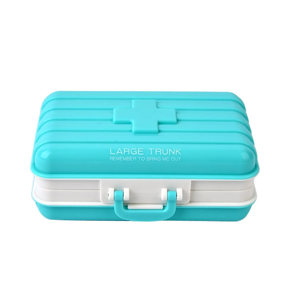 

Pill Cutter Portabe Multilayer Pills Organizer Box Compartment Pill Storage Case Moistureproof Pill Holder Medicine Box