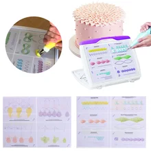 1 комплект 23 популярный узор обледенение трубопроводов сопла практика чертежи доска Торт Кондитерские изделия для начинающих бумага помадка украшения