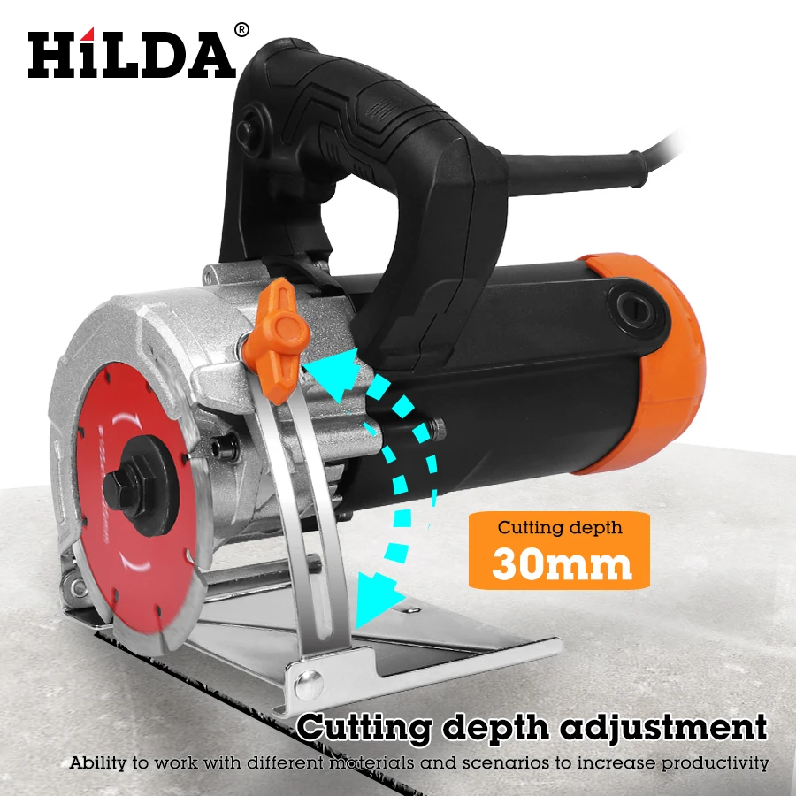 HILDA Electric Circular Saw For Woodworking Multi-function Cutting Machine Household Small Flip Saw Circular 110mm Blade