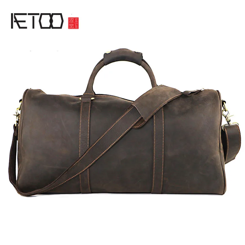 1 Und Vereinigten Leder Horse Aetoo Die Kapazität Handtasche Herren Mad Europa Reisetasche Gepäcktasche Staaten Retro Große wqxxTZgIE