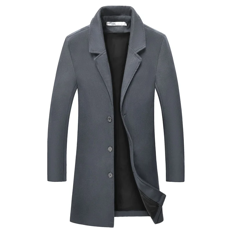 Мужская официальная одежда, Тренч, верхняя одежда, пальто, длинные куртки, новая мода, мужские осенние зимние повседневные Длинные куртки, прямой Тренч