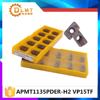 

50 PCS APMT1135PDER H2 VP15TF APMT1135PDER M2 VP15TF carbide insert indexable milling insert