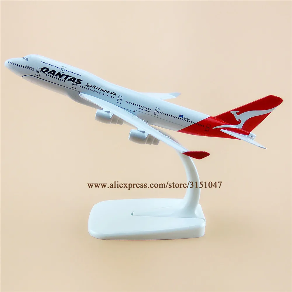 

Alloy Metal Air Qantas Spirit Of Australia B747 Airlines Airplane Model Boeing 747 Airways Plane Model Aircraft Kids Gifts 16cm