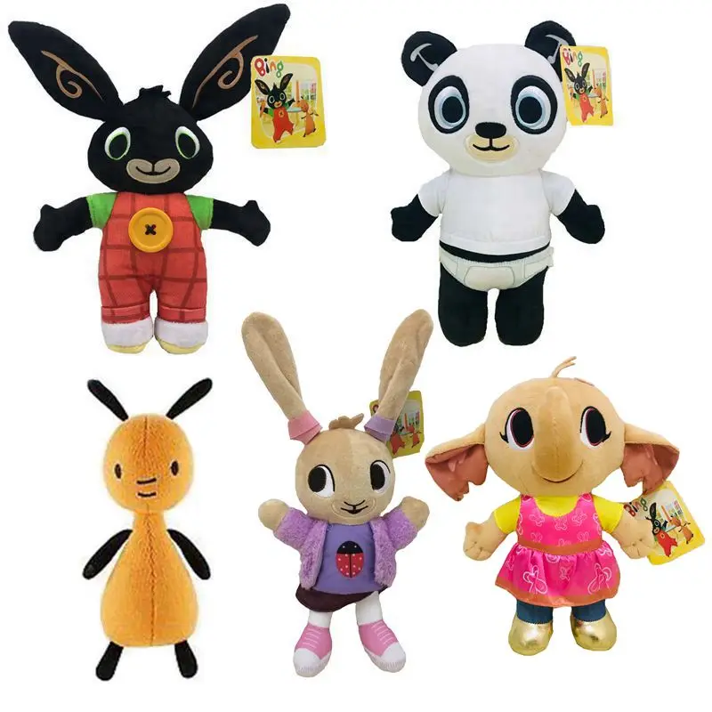 

5pcs Bing Bunny Coco Pando Elephant Plush Toy