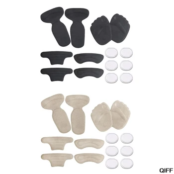 

Women Anti-wear Foot Sticker Attached Forefoot Pad Heel Paste Two-in-one Half-code Pads Transparent Round Silicone Mat