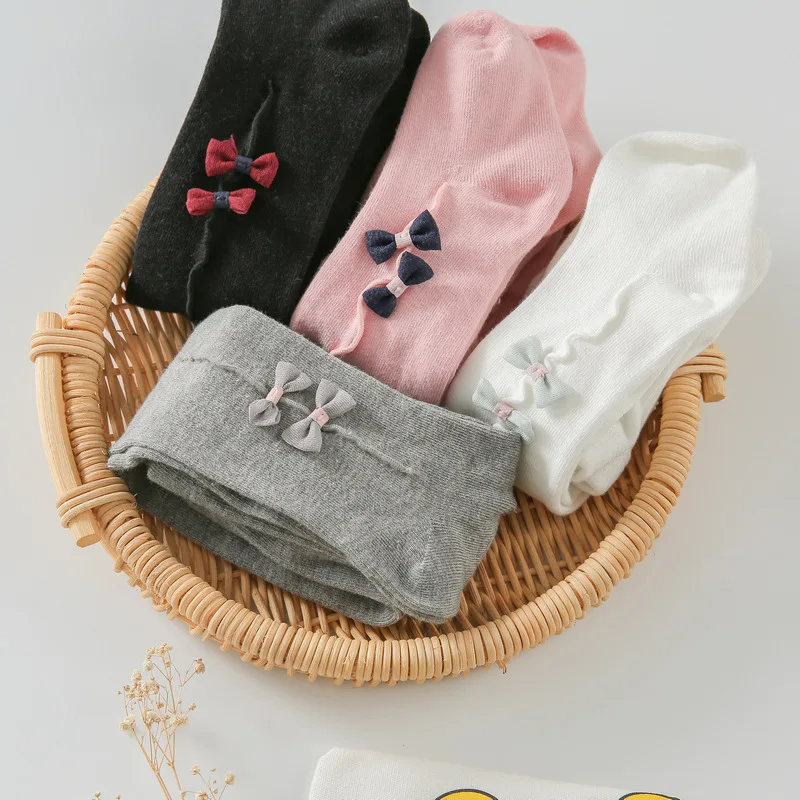 Newborn Baby Tights Cotton Bow Infant Baby Tights for Babies Pantyhose