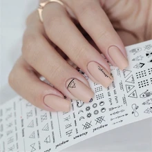 1 Sheet/Set Nail Sticker Decals Waterproof Art Letter Geometry Simple Pattern Nail Sticker DIY Nail Art Decoration 1 Sheet/Set Nail Sticker Decals Waterproof Art Letter Geometry Simple Pattern Nail Sticker DIY Nail Art Decoration