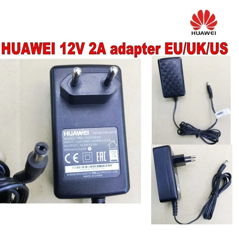 Лот из 10 шт HUAWEI ac/dc зарядное устройство 12 V 2A UK/EU/US