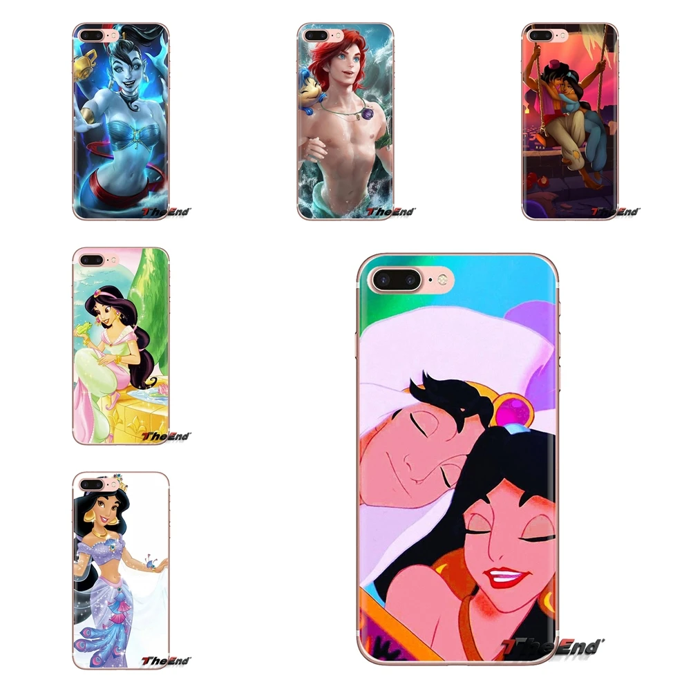 

For iPod Touch Apple iPhone 4 4S 5 5S SE 5C 6 6S 7 8 X XR XS Plus MAX Classic Aladdin (1992) Movie Poster Transparent Soft Cases