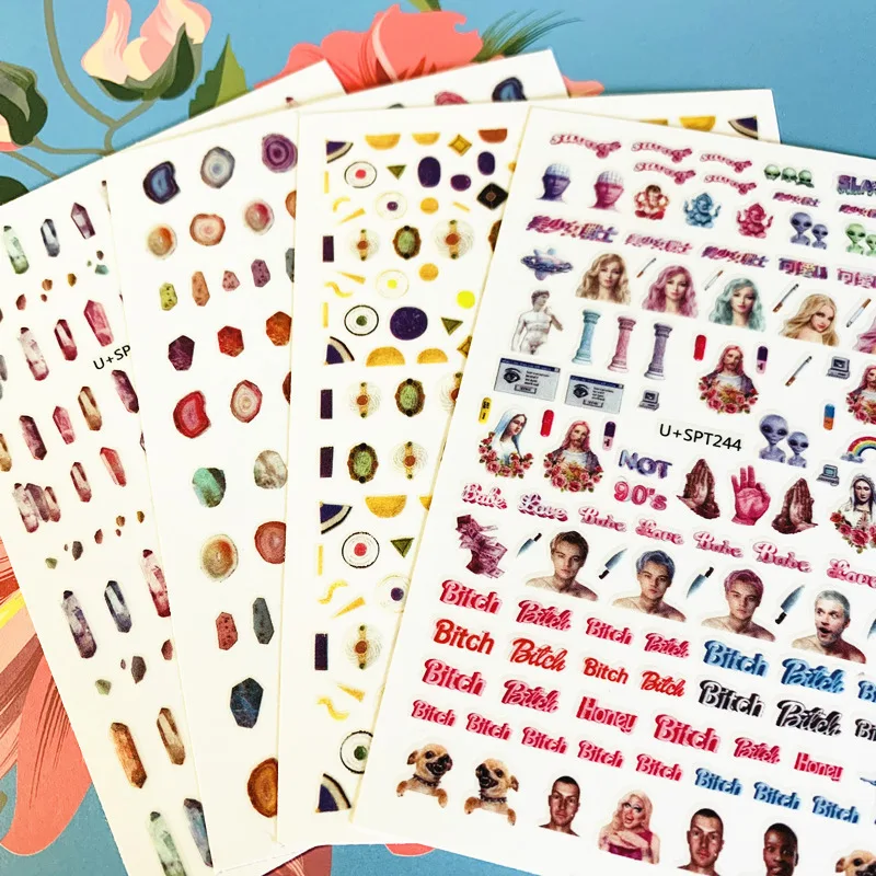 Новейший 3d стикер для дизайна ногтей предпродажный цветок Переводные картинки инструмент DIY Инструменты для украшения ногтей
