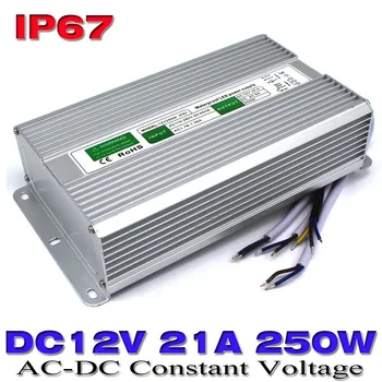 

Power Supply DC 12V Waterproof ip67 DC12V 21a 250W Power Driver Transformer 185-265V AC-DC SMPS For Outdoor Lighting Equipment