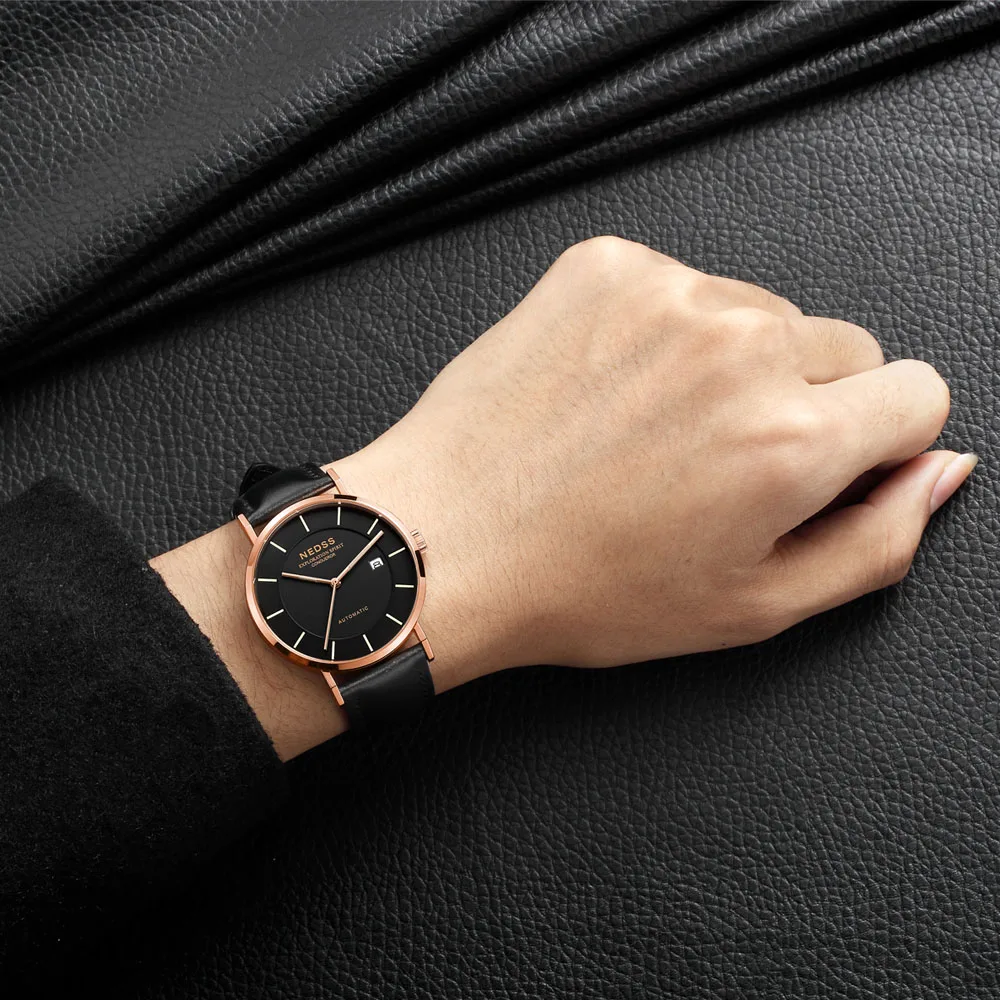 Высококачественные механические часы dw стильные мужские часы Miyota 9015 Автоматические наручные часы Тритий Светящиеся Часы