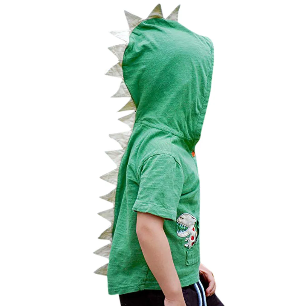 

Toddler Kids Baby Boys Cartoon Dinosaur Animal Hooded Tee Tops Casual Sweatshirt quality Cartoon Animal Costume tops sale