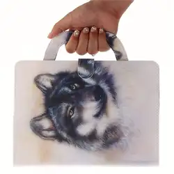 Смарт-флип-чехол из искусственной кожи с подставкой для Apple iPad Pro 9,7 2016, Модный чехол с изображением кошки собаки тигра, чехол для Funda + ручка +