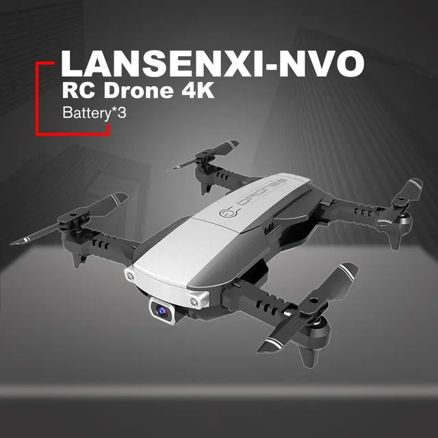 $US $52.69 LANSENXI-NVO RC Drone 4K Camera WiFi Optical Flow Real Time Aerial Video RC Quadcopter Aircraft Toy