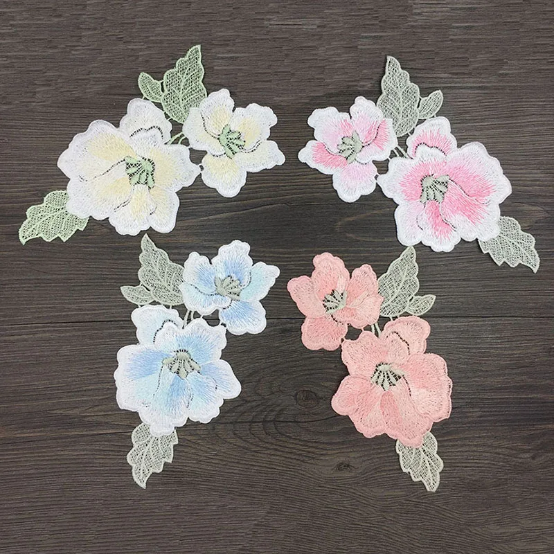 

Embroidery Patches Flowers for Clothing Applique Sewing Accessories Clothes decoration Parches ropa P206