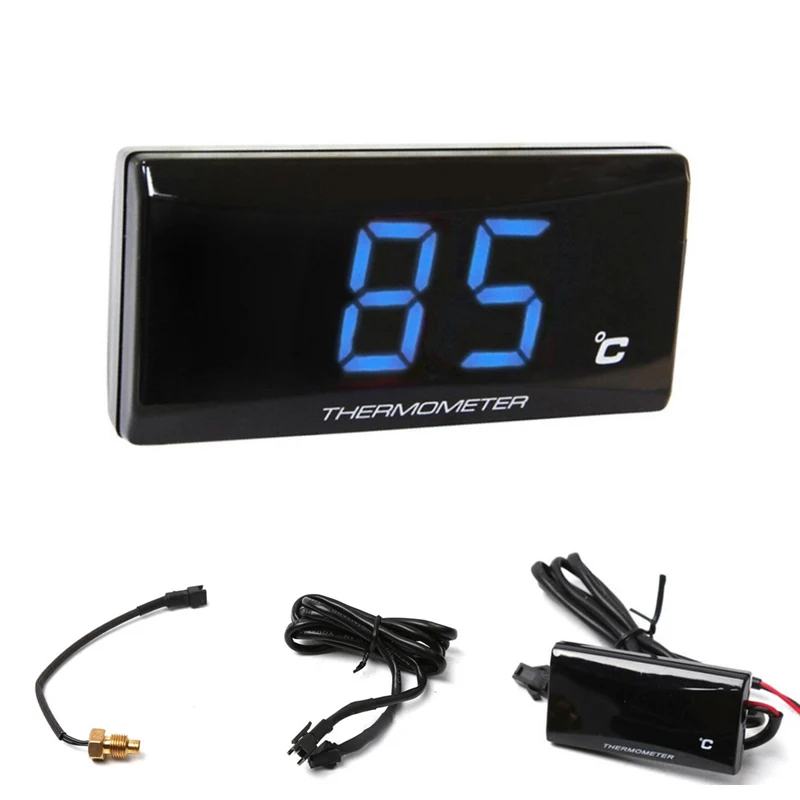 

Blue LCD Digital Display Water Thermometer Gauge Meter for Motorcycle Scooter ATV