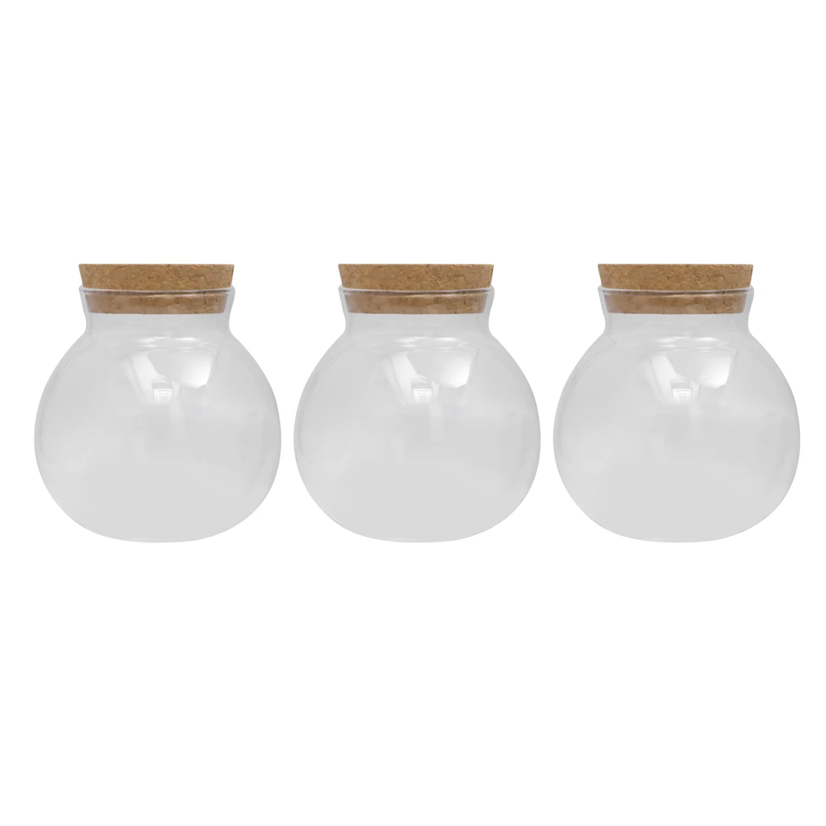 

3pcs 500ml Glass Tanks Heat Resistant Spice Storage Bottle Transparent Candy Jars Spice Bottles for Home Kitchen