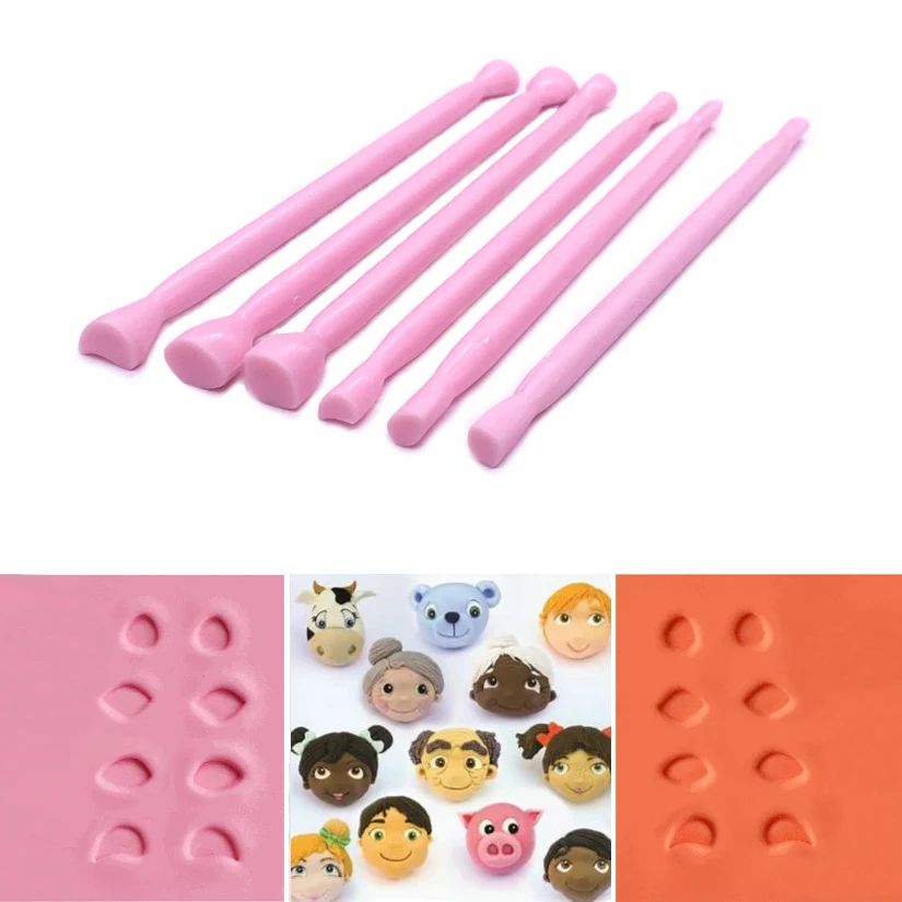 

3 pcs/set Cartoon Eyes Nose Fondant Cake Decorating Cutter Fondant Sugar Craft Mold Tools
