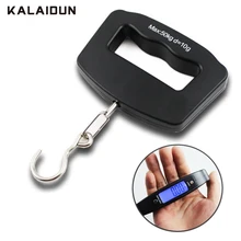 KALAIDUN Electronic Hook Scale 50kg/10g LCD Digital Display Pocket Scale Portable Hand Held Balance Weighing Hanging Luggage Bag