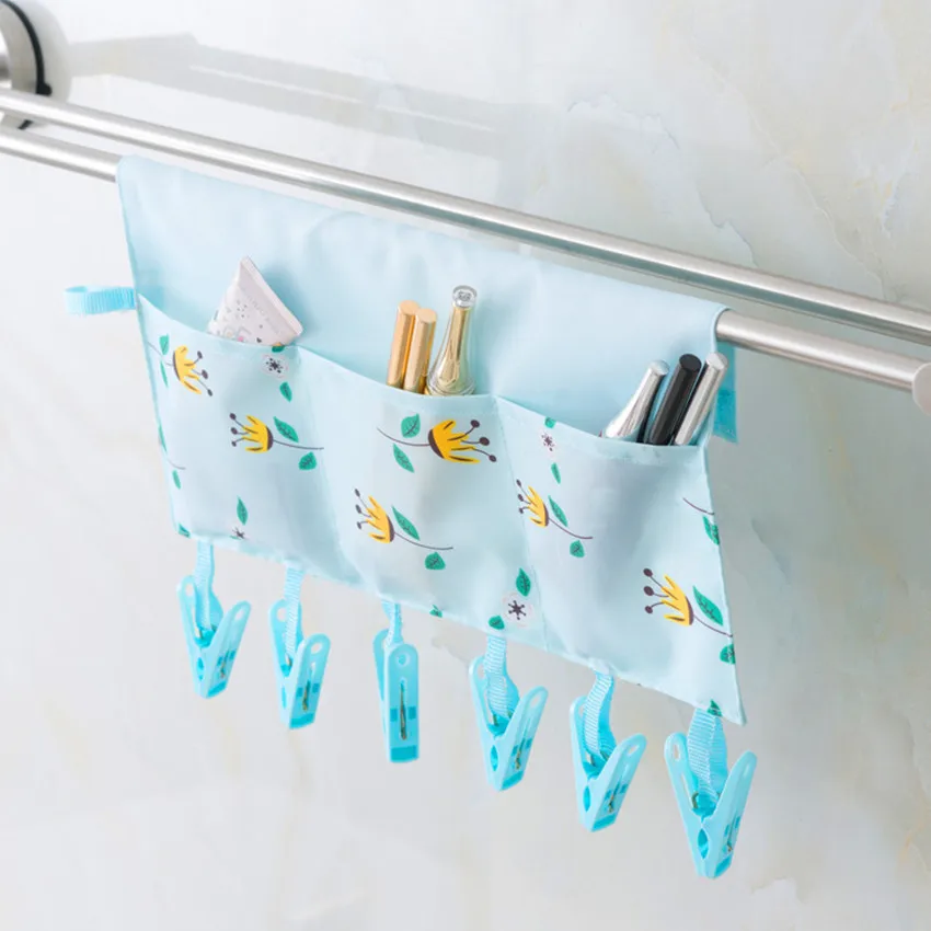 

Foldable Clothes Hanger Portable Travel Underwear Socks Towel Drying Rack with Storage Pouch Bathroom Hangers Home Organizer